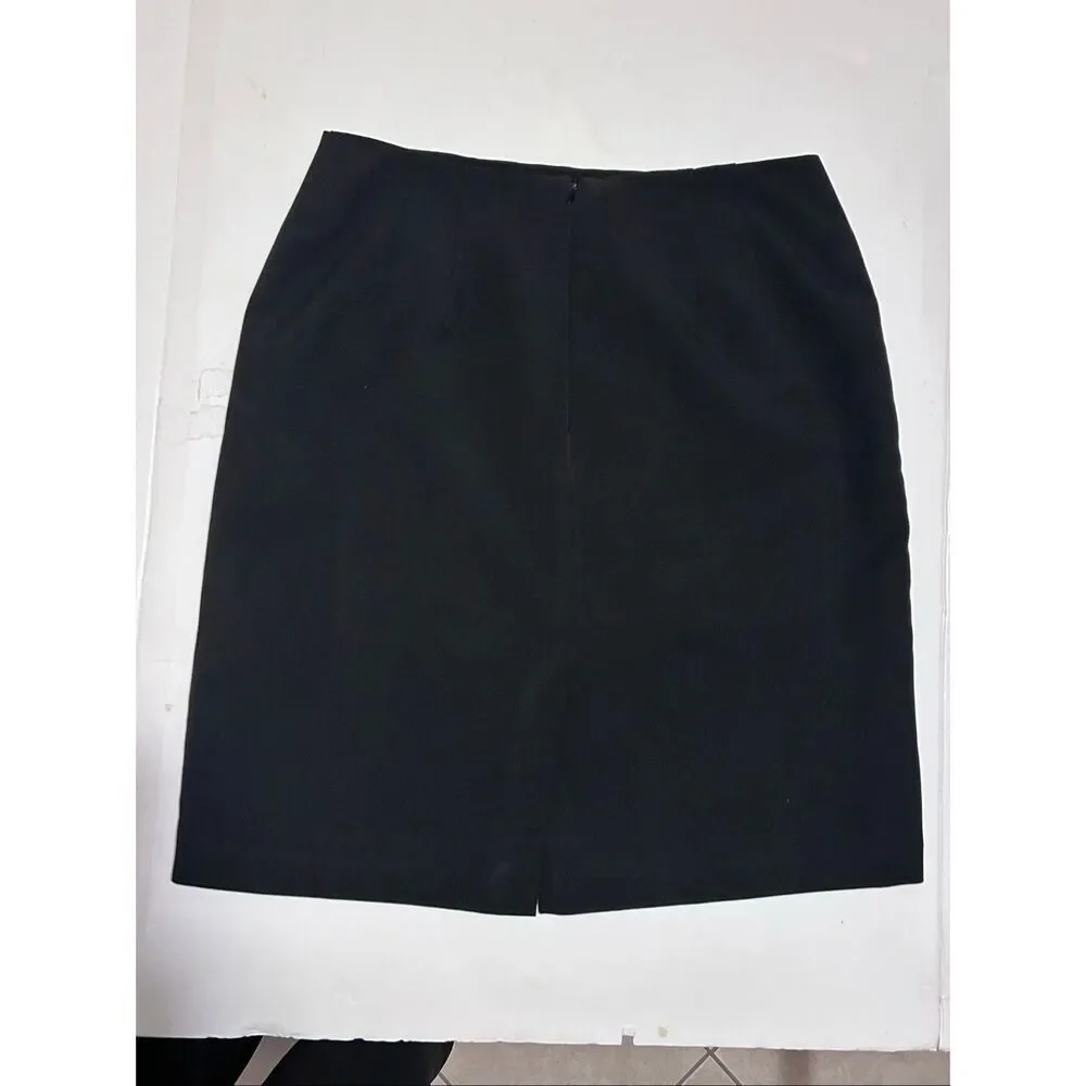 Alia Women’s Size 10 Black Career Office Pencil Skirt Fully Lined Back Zip